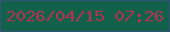 文字の大きさ：5、枠の色：335475、背景の色：12614a、文字の色：b13352 無料ブログパーツのブログ時計