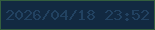 文字の大きさ：5、枠の色：335e3e、背景の色：122941、文字の色：224261 無料ブログパーツのブログ時計