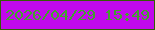 文字の大きさ：4、枠の色：335f05、背景の色：c109ec、文字の色：41a22d 無料ブログパーツのブログ時計