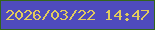 文字の大きさ：1、枠の色：33651b、背景の色：4f4bbd、文字の色：e1cb5d 無料ブログパーツのブログ時計