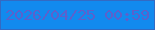 文字の大きさ：4、枠の色：336ac3、背景の色：128aee、文字の色：5b61cc 無料ブログパーツのブログ時計