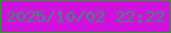 文字の大きさ：3、枠の色：339734、背景の色：d011dd、文字の色：3b8d74 無料ブログパーツのブログ時計