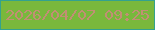 文字の大きさ：5、枠の色：33a28e、背景の色：79b83c、文字の色：c18f74 無料ブログパーツのブログ時計