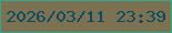 文字の大きさ：2、枠の色：33a78d、背景の色：7c7150、文字の色：0d4b64 無料ブログパーツのブログ時計