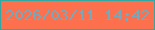 文字の大きさ：5、枠の色：33a7a2、背景の色：fd704d、文字の色：76a9bc 無料ブログパーツのブログ時計