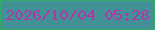 文字の大きさ：1、枠の色：33ab66、背景の色：429197、文字の色：ae38a7 無料ブログパーツのブログ時計