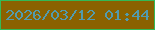 文字の大きさ：1、枠の色：33b957、背景の色：8a6201、文字の色：529baf 無料ブログパーツのブログ時計
