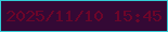 文字の大きさ：4、枠の色：33ccd7、背景の色：340935、文字の色：6c052a 無料ブログパーツのブログ時計