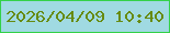 文字の大きさ：2、枠の色：33d148、背景の色：a0dae2、文字の色：678b11 無料ブログパーツのブログ時計