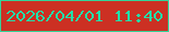 文字の大きさ：4、枠の色：33d499、背景の色：cc3023、文字の色：23deaa 無料ブログパーツのブログ時計