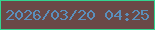 文字の大きさ：4、枠の色：33d590、背景の色：6a4947、文字の色：5a8fbc 無料ブログパーツのブログ時計