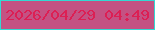 文字の大きさ：4、枠の色：33d9d3、背景の色：c45283、文字の色：dc1f54 無料ブログパーツのブログ時計