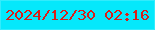 文字の大きさ：4、枠の色：33ebfb、背景の色：05e8fb、文字の色：d91e19 無料ブログパーツのブログ時計