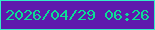 文字の大きさ：4、枠の色：33ecc8、背景の色：5f19ad、文字の色：0cdd95 無料ブログパーツのブログ時計