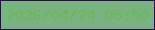 文字の大きさ：4、枠の色：34045b、背景の色：79b382、文字の色：6aba53 無料ブログパーツのブログ時計