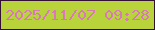 文字の大きさ：4、枠の色：341037、背景の色：b9d43b、文字の色：da77bf 無料ブログパーツのブログ時計