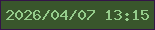 文字の大きさ：2、枠の色：341448、背景の色：39562c、文字の色：95cc8b 無料ブログパーツのブログ時計