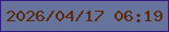 文字の大きさ：2、枠の色：341983、背景の色：66739b、文字の色：5c2808 無料ブログパーツのブログ時計