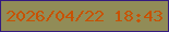 文字の大きさ：4、枠の色：341a80、背景の色：918c57、文字の色：c75202 無料ブログパーツのブログ時計