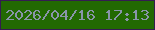 文字の大きさ：3、枠の色：341c51、背景の色：226902、文字の色：8995aa 無料ブログパーツのブログ時計