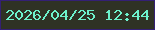 文字の大きさ：3、枠の色：342074、背景の色：2f3224、文字の色：6df2cc 無料ブログパーツのブログ時計