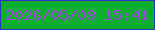 文字の大きさ：1、枠の色：3430c7、背景の色：0cad31、文字の色：9b4bda 無料ブログパーツのブログ時計