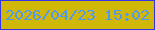 文字の大きさ：5、枠の色：3435e6、背景の色：cfb808、文字の色：5098f1 無料ブログパーツのブログ時計