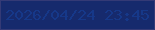 文字の大きさ：3、枠の色：343a76、背景の色：162a6d、文字の色：163889 無料ブログパーツのブログ時計