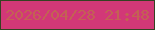 文字の大きさ：3、枠の色：344222、背景の色：d23877、文字の色：c36253 無料ブログパーツのブログ時計