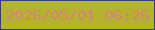 文字の大きさ：3、枠の色：344376、背景の色：b3b32e、文字の色：d4817a 無料ブログパーツのブログ時計