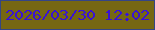 文字の大きさ：3、枠の色：344586、背景の色：766712、文字の色：3912d5 無料ブログパーツのブログ時計