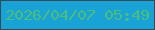 文字の大きさ：2、枠の色：344b55、背景の色：18a2d5、文字の色：4abd7f 無料ブログパーツのブログ時計