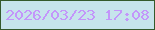 文字の大きさ：4、枠の色：345a2c、背景の色：c6e4ec、文字の色：c396fa 無料ブログパーツのブログ時計