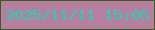 文字の大きさ：5、枠の色：346021、背景の色：b87e9f、文字の色：1bd7b1 無料ブログパーツのブログ時計