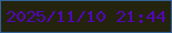文字の大きさ：3、枠の色：346497、背景の色：23230e、文字の色：5306b5 無料ブログパーツのブログ時計
