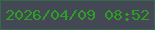 文字の大きさ：1、枠の色：346a4b、背景の色：444855、文字の色：2ca022 無料ブログパーツのブログ時計