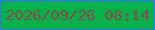 文字の大きさ：4、枠の色：3473fb、背景の色：07b24b、文字の色：8a4952 無料ブログパーツのブログ時計