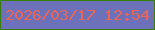 文字の大きさ：1、枠の色：347f07、背景の色：6c71ba、文字の色：eb6555 無料ブログパーツのブログ時計