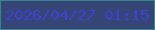 文字の大きさ：1、枠の色：34868f、背景の色：354576、文字の色：3f42d1 無料ブログパーツのブログ時計