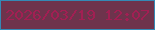 文字の大きさ：4、枠の色：3489b5、背景の色：6e334c、文字の色：a21f53 無料ブログパーツのブログ時計