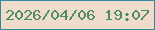 文字の大きさ：3、枠の色：348a9f、背景の色：efdccb、文字の色：4c8b69 無料ブログパーツのブログ時計