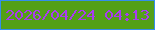 文字の大きさ：2、枠の色：348eec、背景の色：53a017、文字の色：a93cf0 無料ブログパーツのブログ時計