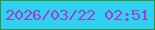文字の大きさ：1、枠の色：349333、背景の色：30d0f3、文字の色：a33ebd 無料ブログパーツのブログ時計