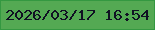 文字の大きさ：1、枠の色：349841、背景の色：54a953、文字の色：101123 無料ブログパーツのブログ時計