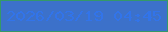文字の大きさ：4、枠の色：349968、背景の色：3c71ca、文字の色：3274ea 無料ブログパーツのブログ時計