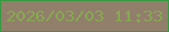 文字の大きさ：2、枠の色：349a40、背景の色：917f6b、文字の色：86aa50 無料ブログパーツのブログ時計