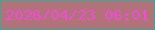 文字の大きさ：2、枠の色：34aa9b、背景の色：b17379、文字の色：f24bd9 無料ブログパーツのブログ時計