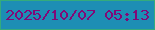 文字の大きさ：4、枠の色：34ab7c、背景の色：1d8eb4、文字の色：810977 無料ブログパーツのブログ時計