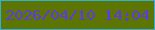 文字の大きさ：1、枠の色：34b0d5、背景の色：5c7503、文字の色：5b3ce4 無料ブログパーツのブログ時計