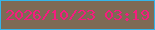 文字の大きさ：2、枠の色：34b5ea、背景の色：7e6a55、文字の色：f51c7f 無料ブログパーツのブログ時計